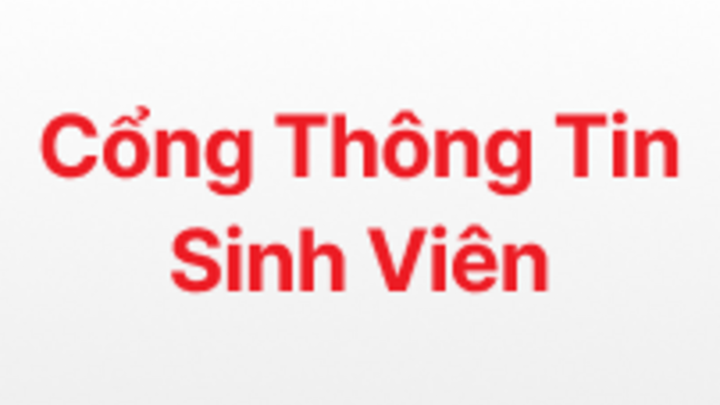 Cổng thông tin sinh viên