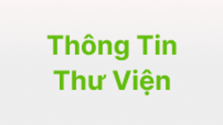 Thông tin thư viện